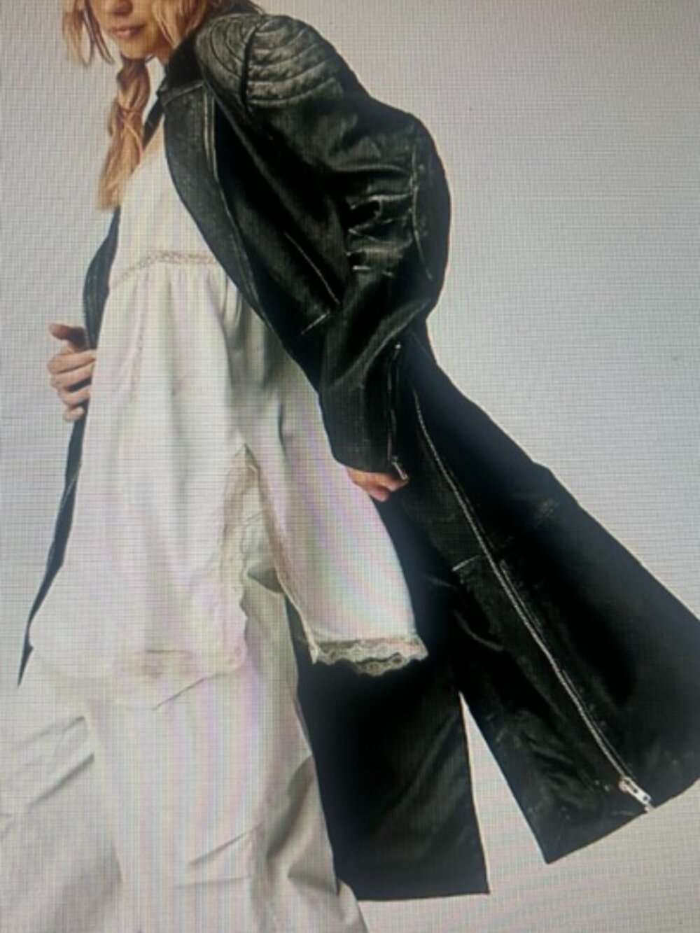 Free People UNDERSTATED LEATHER 212 Moto Distressed Leather Lined Jacket NEW